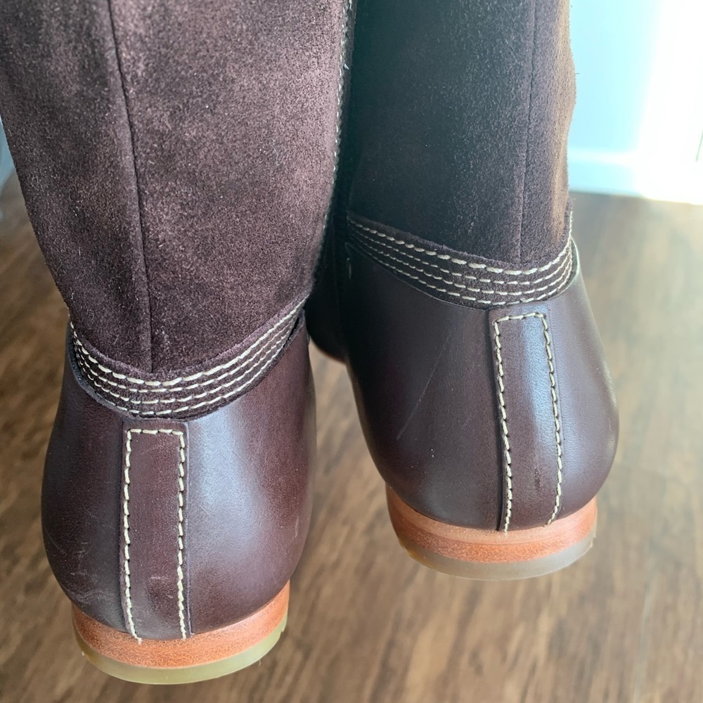 Timberland Dark Brown chocolate Leather Boots - Picture 8 of 9